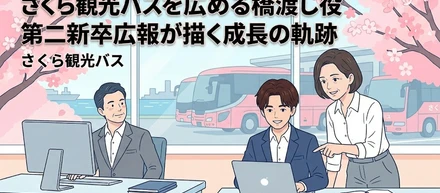 さくら観光バスを広める橋渡し役。第二新卒広報が描く成長の軌跡