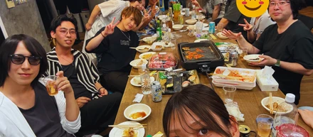 BBQの予定だったけど色々あって社内で焼肉になりました！！