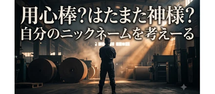 用心棒？はたまた神様？自分のニックネームを考えーる