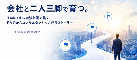 会社と二人三脚で育つ。3ヵ年スキル増強計画で描く、PMOからITコンサルタントへの成長ストーリー