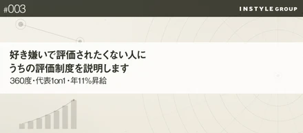 好き嫌いで評価されたくない人に、うちの評価制度を説明します── 360度・代表1on1・年11%昇給