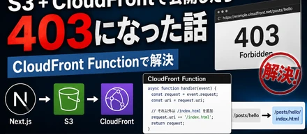 Next.js静的サイトをS3 + CloudFrontで公開したら403になった話（CloudFront Functionで解決）