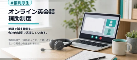 【福利厚生】海外出張で「もっと話したい」と思ったから。オンライン英会話補助制度をつくりました