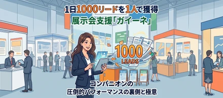 【1日1000リードを1人で獲得】展示会支援「ガイーネ」の圧倒的パフォーマンスの裏側とコンパニオンの極意