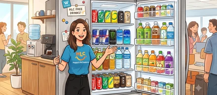 人気の福利厚生、ドリンク飲み放題！？