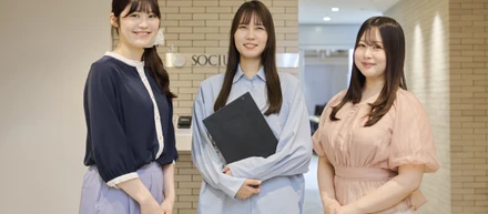 「メンバーの前職は様々！キャリアチェンジを応援します」求人媒体用写真撮影