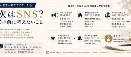 求人広告が効かなくなったら、次はSNS？その前に考えたいこと