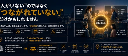 「人がいない」のではなく「つながれていない」だけかもしれません