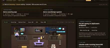 コーディングエージェントの実行状態を見える化する「Rei Ops Room」を公開しました