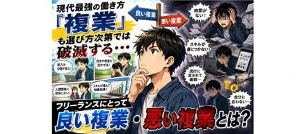 現代最強の働き方「複業」も選び方次第では破滅する・・・フリーランスにとって良い複業・悪い複業とは？