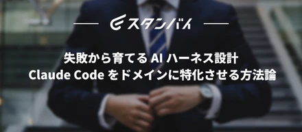 #69　失敗から育てる AI ハーネス設計 — Claude Code をドメインに特化させる方法論