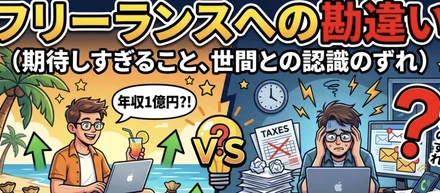 フリーランスへの勘違い（期待しすぎること、世間との認識のずれ）