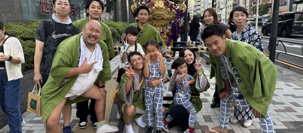 中目黒の町内会お祭り参加！