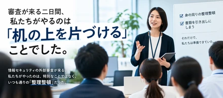 審査が来る二日間、私たちがやるのは「机の上を片づける」ことでした。