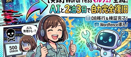 サイトが真っ白に？マルウェア感染の危機を「仮説検証×AI協業」で乗り越えたWordPress復旧ストーリー