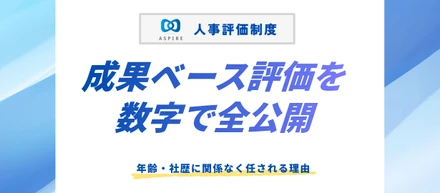 成果ベース評価を数字で全公開──年齢・社歴に関係なく任される理由