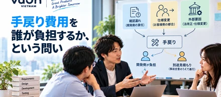 手戻り費用を誰が負担するか、という問い