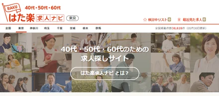 中高年・シニアに特化した求人情報サイト『はた楽 求人ナビ』をリリースしました