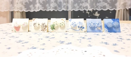 布のピアス