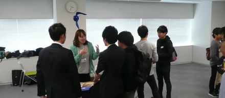 リアルウォンテッドリーにfreeeも参加。学生さんとのフリーな会話を楽しみました！