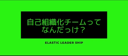 自己組織化チームってなんだっけ？