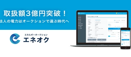 電力オークション「エネオク」取扱額3億円突破