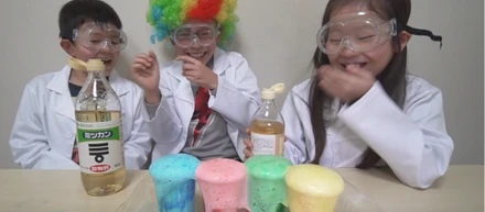 【おもしろ＊かわいい】大実験！大爆笑！日本の子どもが英語で化学実験をしました★