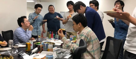 サムライ・ソフト月例懇親会の様子