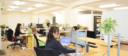 事務所内の全面内装工事を実施しました。