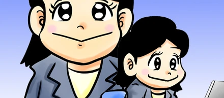 【似顔絵制作】行政書士社労士事務所フォレスタさまプロフィール用似顔絵