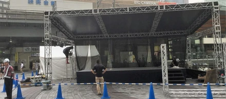 トラスステージ設営しました！