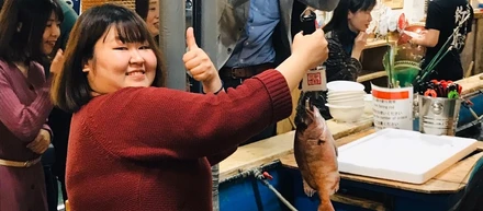 2月懇親会～都会のど真ん中で魚釣り♪～