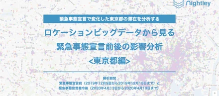 ロケーションビッグデータから見る緊急事態宣言前後の影響分析（東京都編）