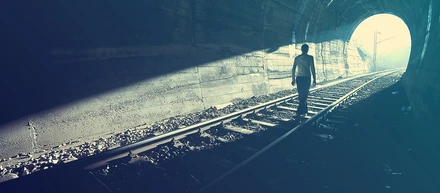 At the end of the tunnel