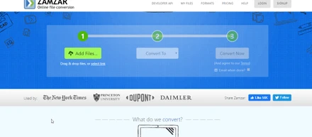 Zamzar Converter For PC