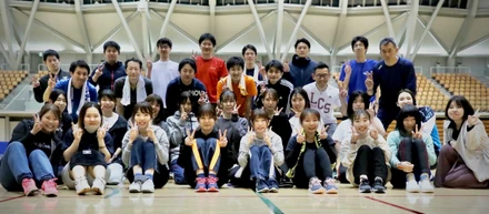 新入社員と一緒にスポーツレクリエーション