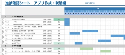 アプリ作成中