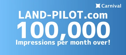 カーニバルグループ株式会社の運営するドライバー転職メディア LAND-PILOT.com（ランドパイロット ドットコム） が開始4ヶ月で月間10万インプレッションを突破しました！