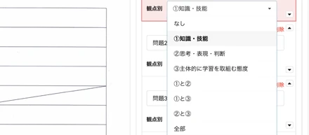 実際の開発例「観点別評価機能」