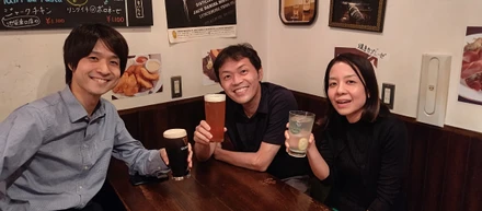 毎月恒例の懇親会