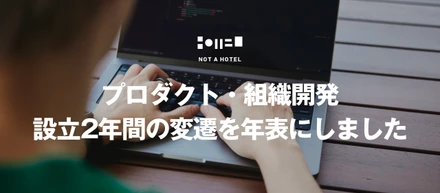 NOT A HOTEL 設立2年間半のプロダクト開発の変遷