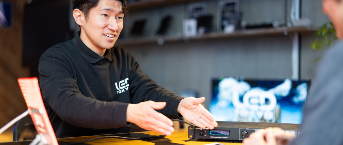 空間を彩るLEDビジョンの企画営業を募集しています！