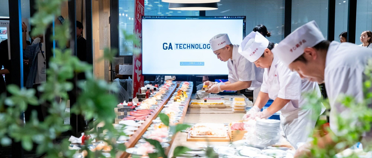 GA テクノロジーズのオイシイが聴ける話せる　寿司パーティー