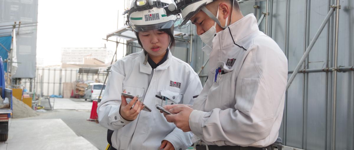 大阪の現場で、着実に施工管理の力を伸ばす