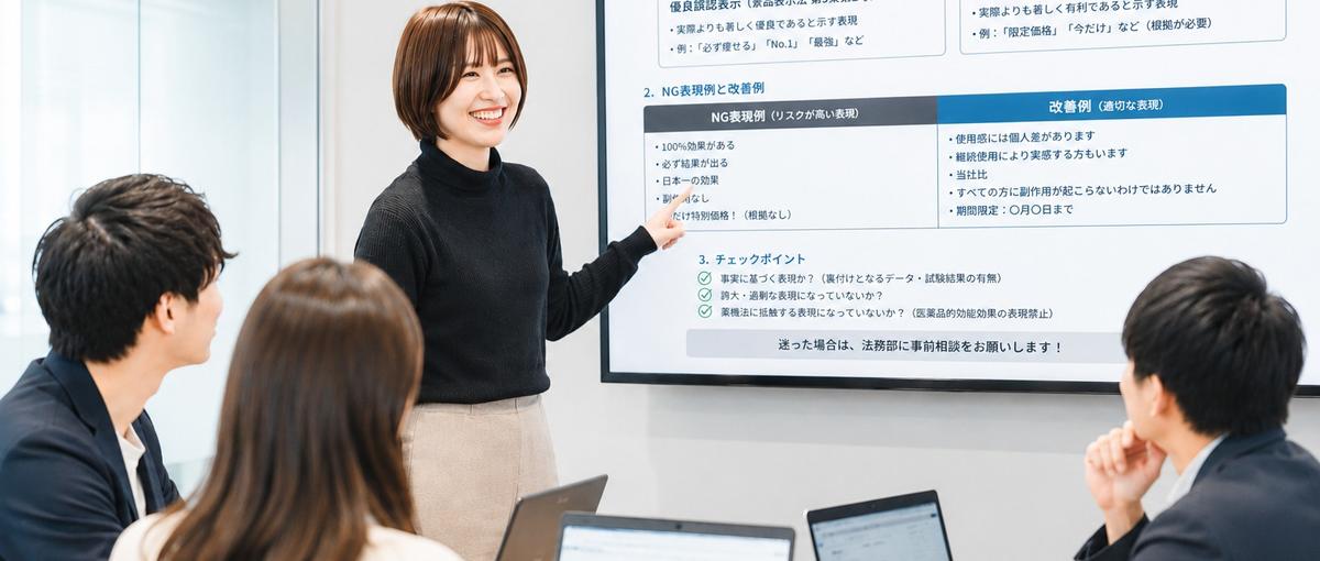 広告審査／薬事・法務のスペシャリスト／東証プライム上場D2Cメーカー本社