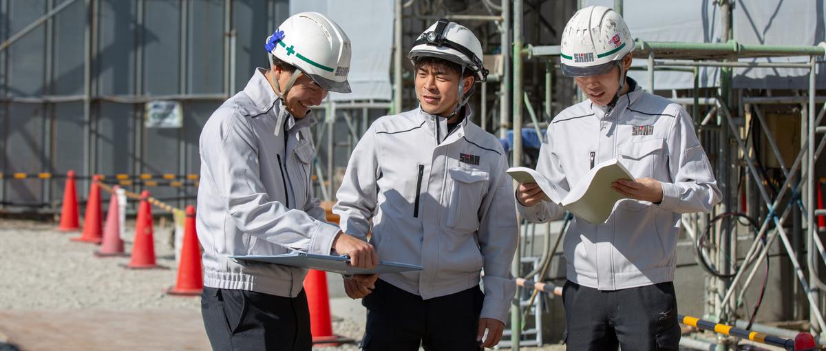 都市の景色を変える 建設プロジェクトメンバー