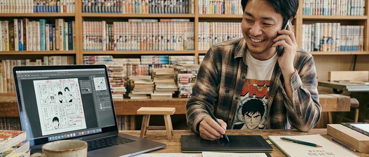 コミック好きの本能で、バナーを設計する人を探しています
