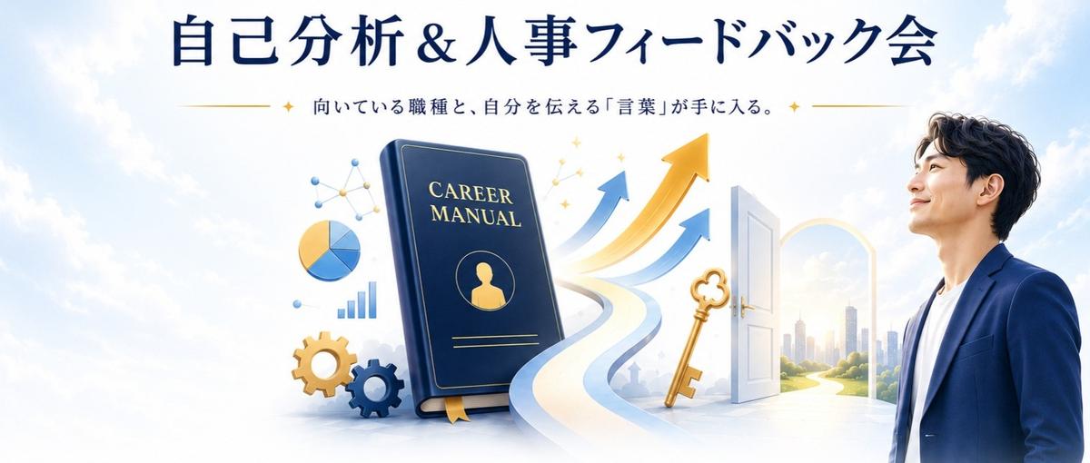 あなたの最強のトリセツと適職を導く！自己分析＆人事フィードバック会