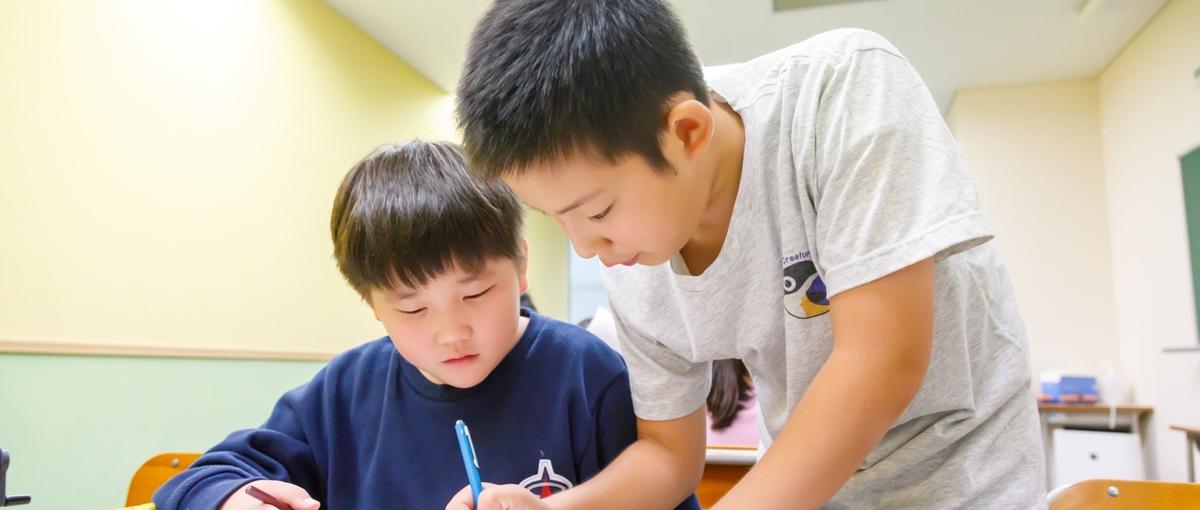 自分で考える。　それが校訓の学校。