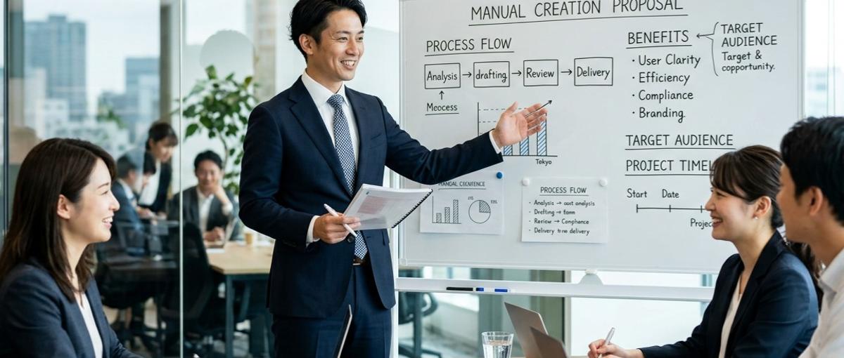 マニュアル・取扱説明書制作の提案営業｜国立